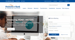 Desktop Screenshot of homestarbank.com